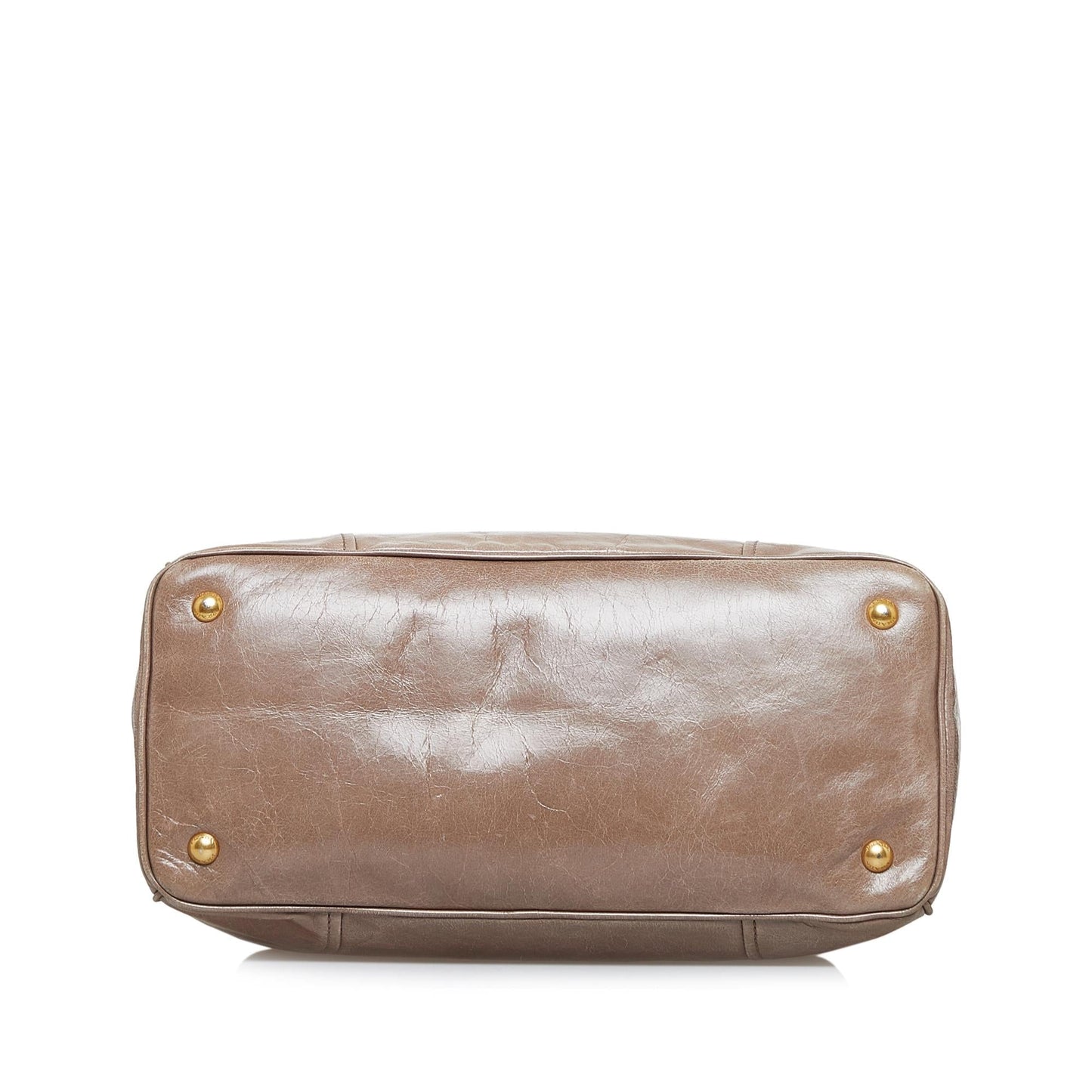 Prada Vitello Shine Satchel (SHG-hka8Pq)