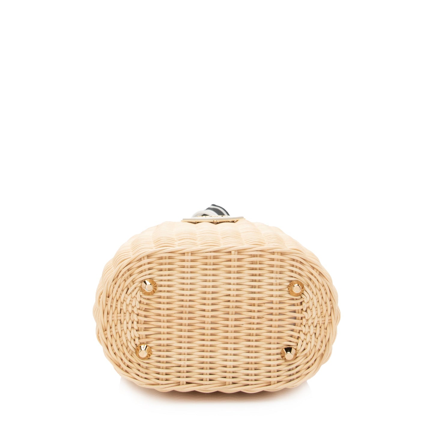 Prada Wicker Canapa Bucket Bag (SHF-22390)