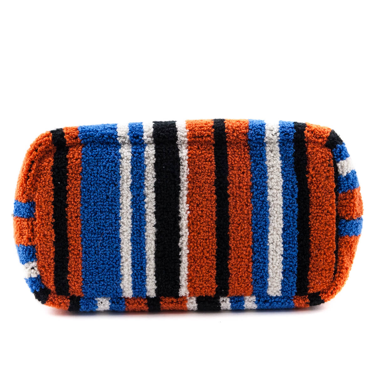 Prada Arancio Terrycloth Bayadere Stripe Bag