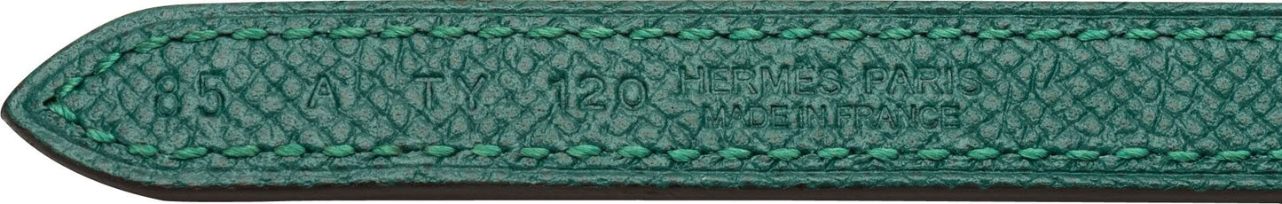 Hermes Green & Blue Atoll Lock Belt