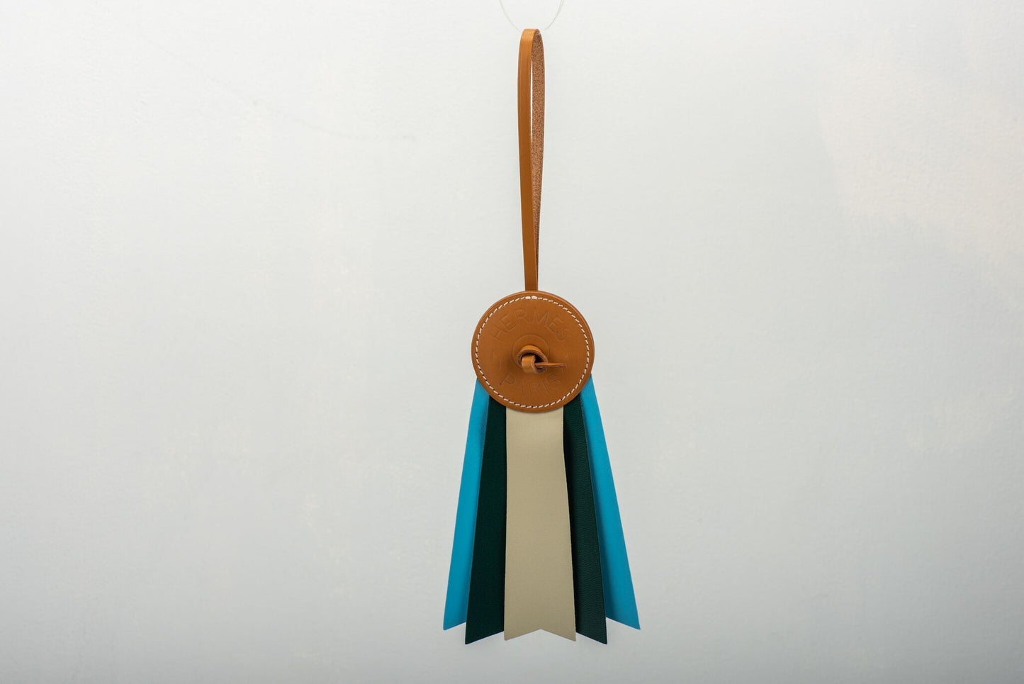 Hermes Blue Paddock Bag Charm