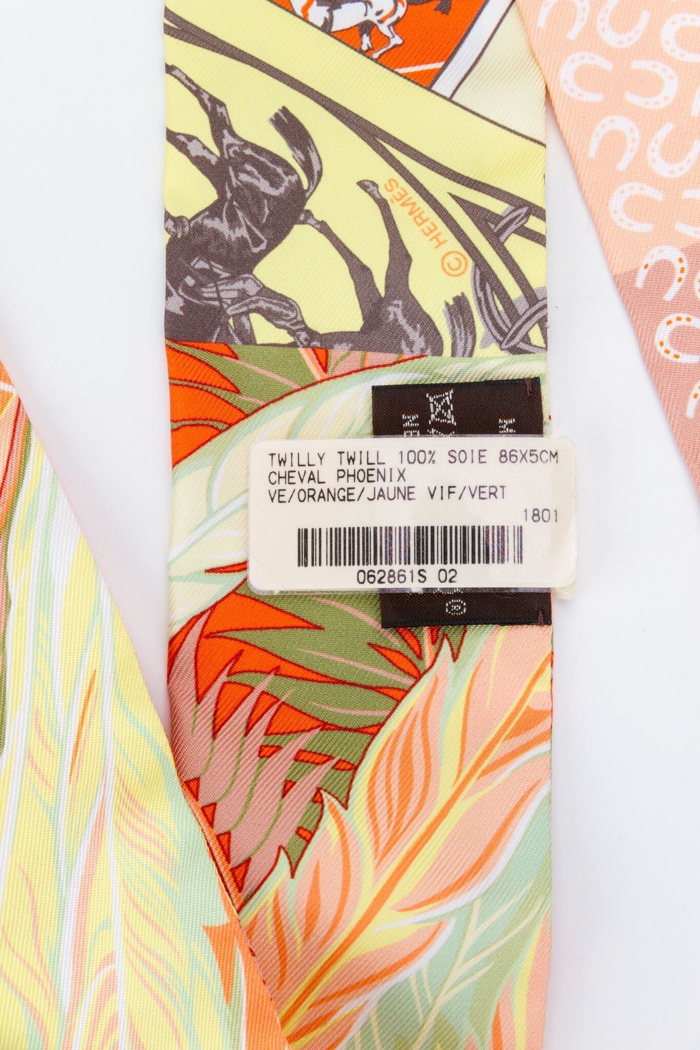Hermes Orange & Vert Phoenix Twilly
