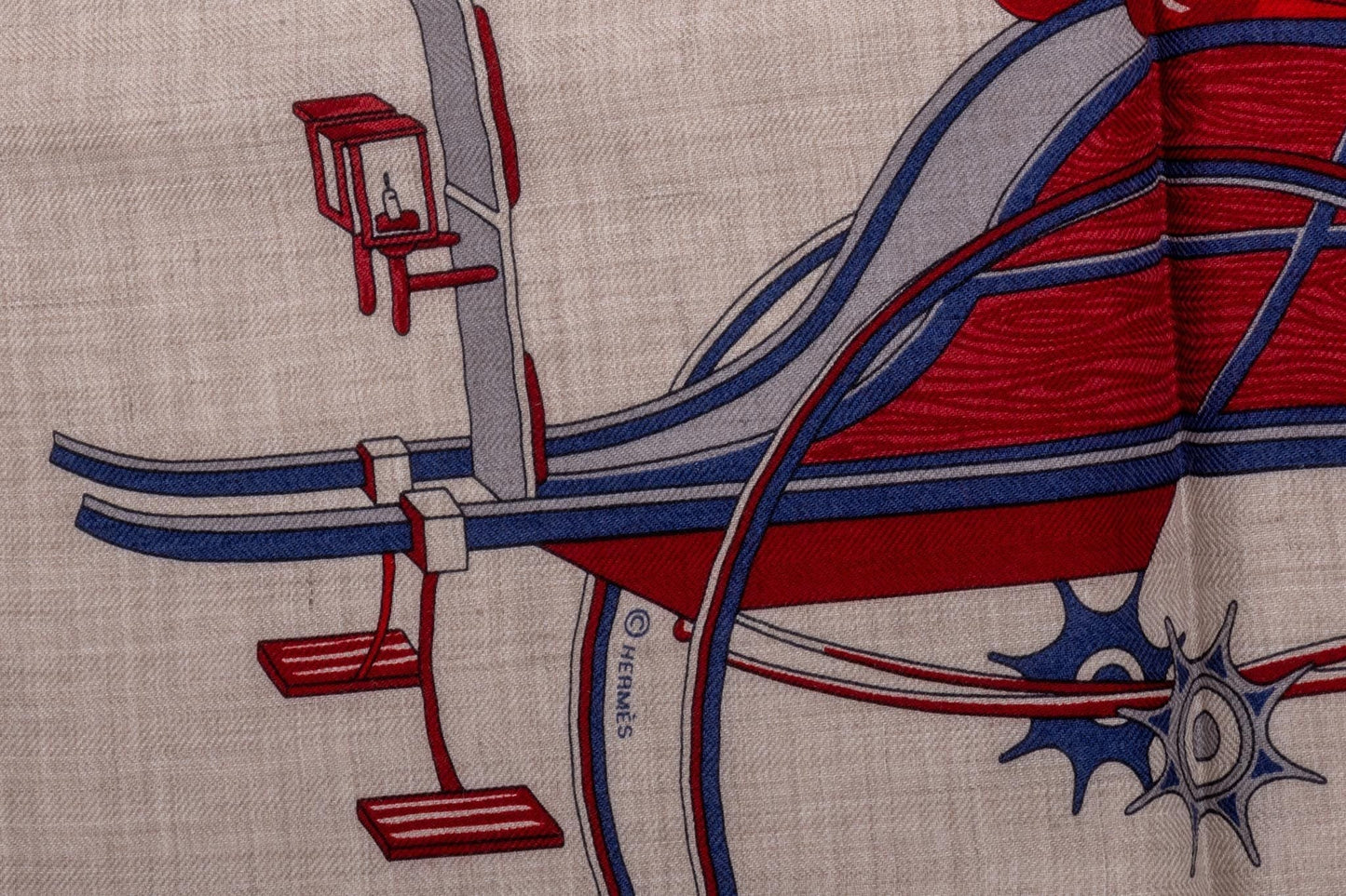 Hermes BNIB Carriages Cashmere Shawl