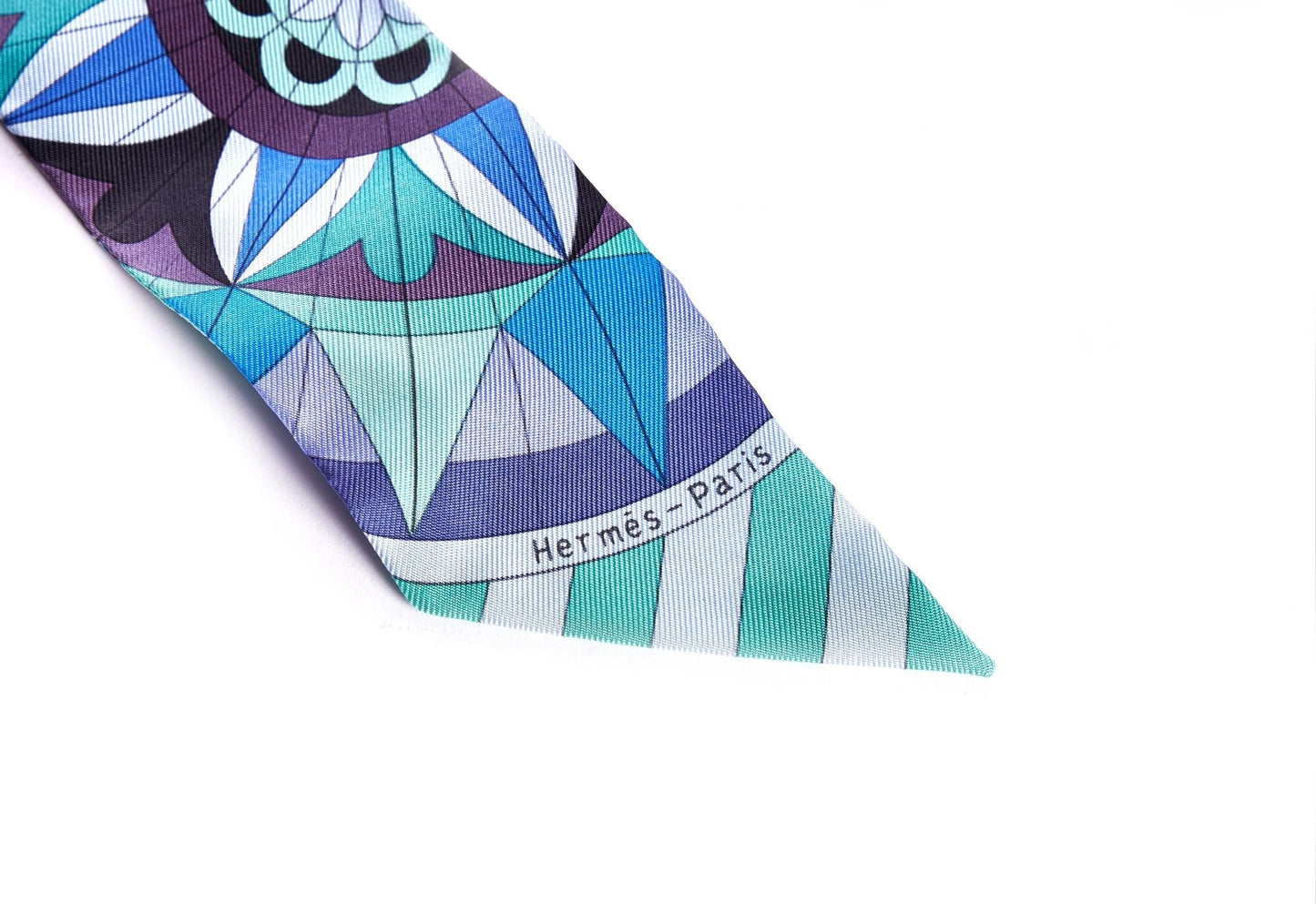 Hermes Geometric Blue Palladium Twilly