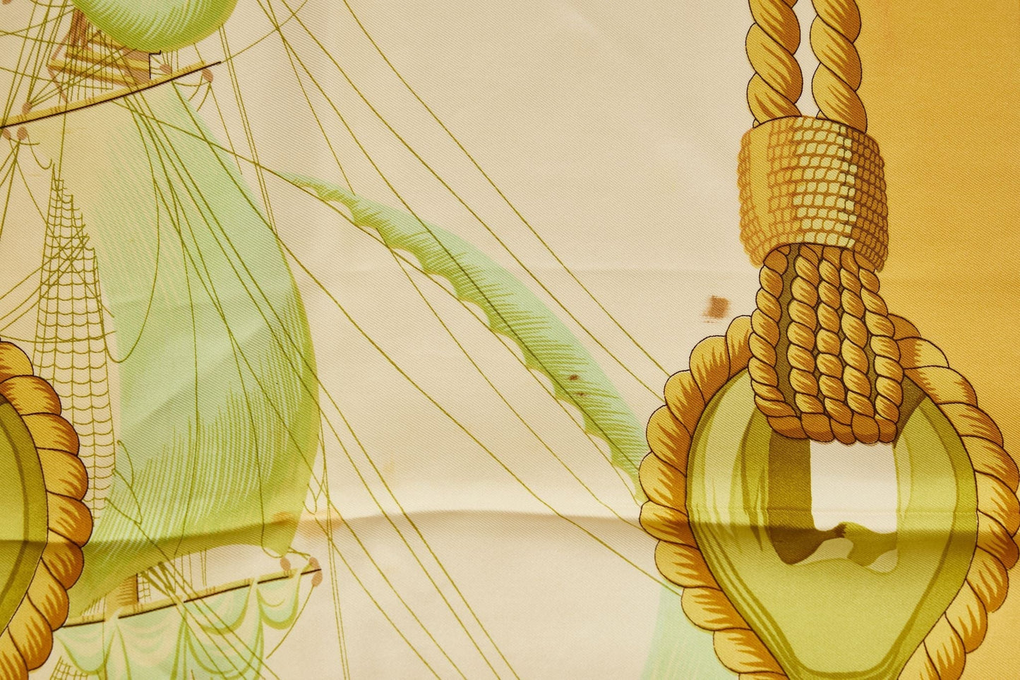 Hermes 90cm Silk Twill Tribord Scarf