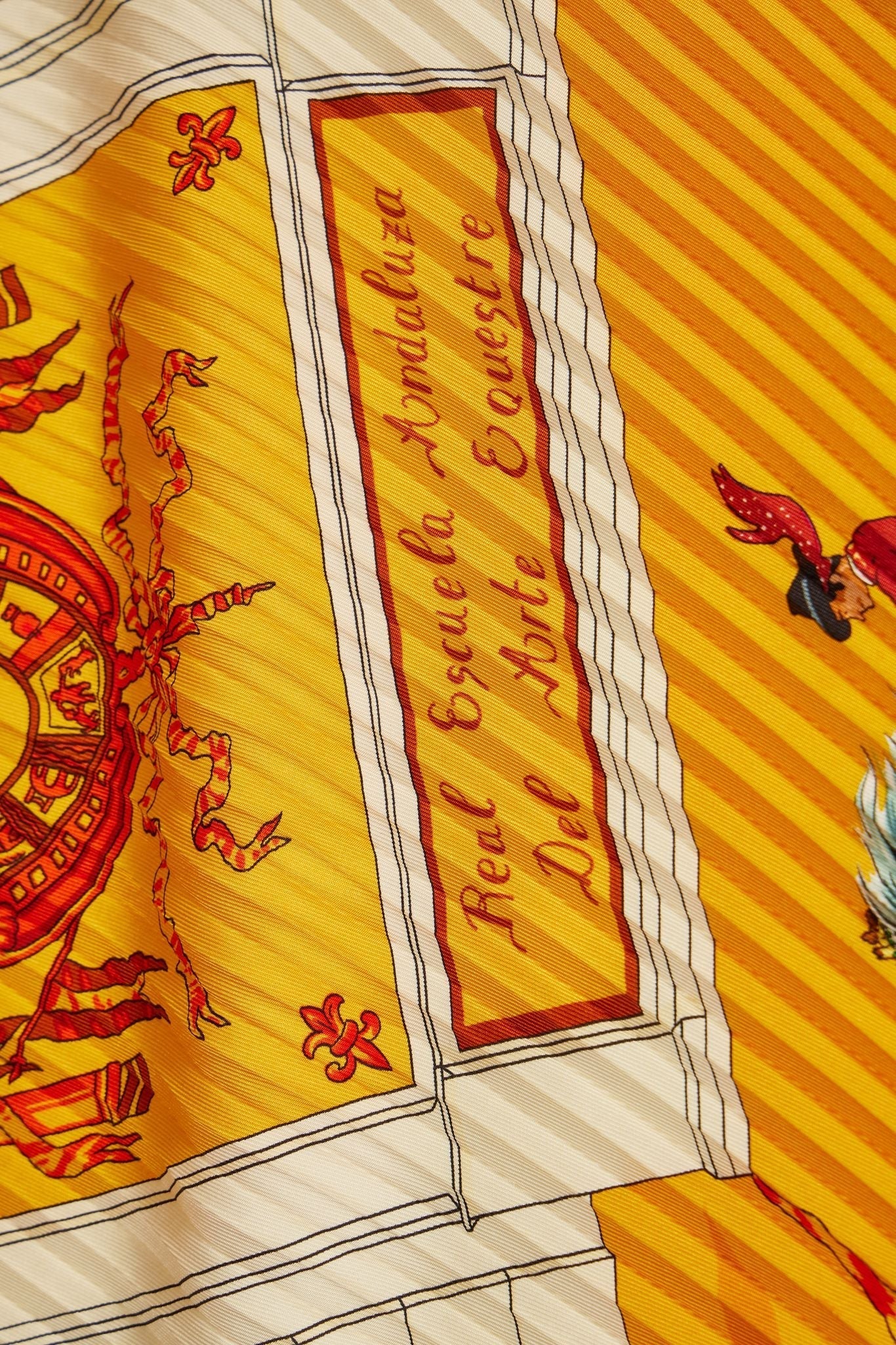 Hermes Escuela Andaluza Plissé Scarf