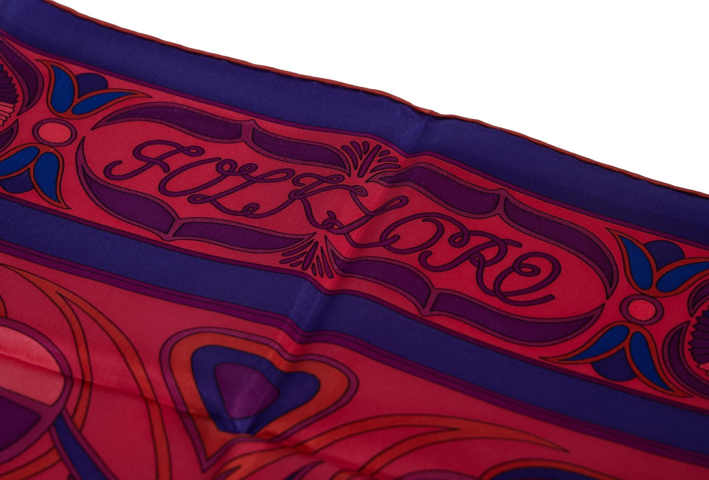 Hermes Fuchsia Folklore Shawl D'Origny