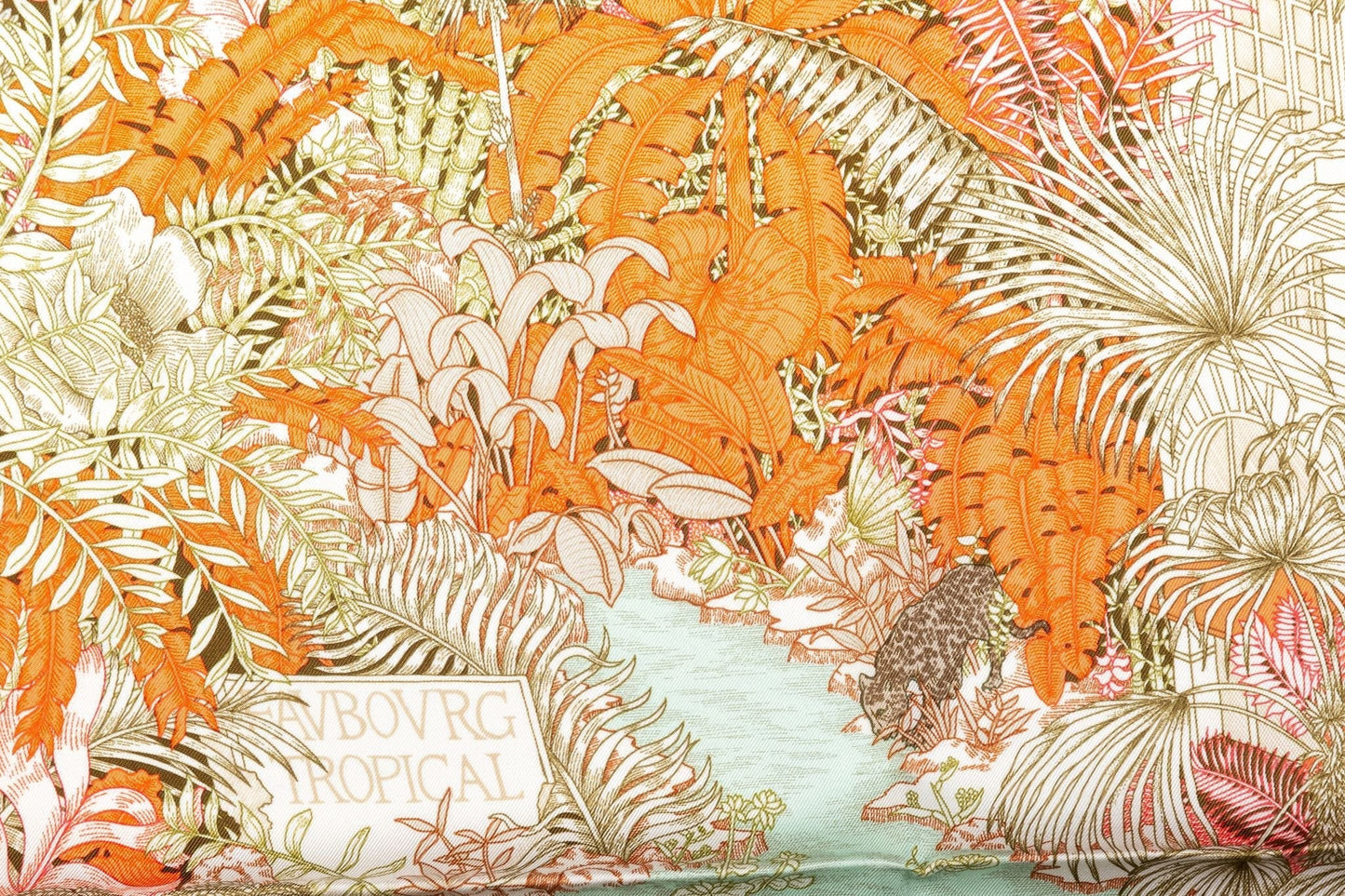 Hermes BNIB Tropical Garden Silk Scarf