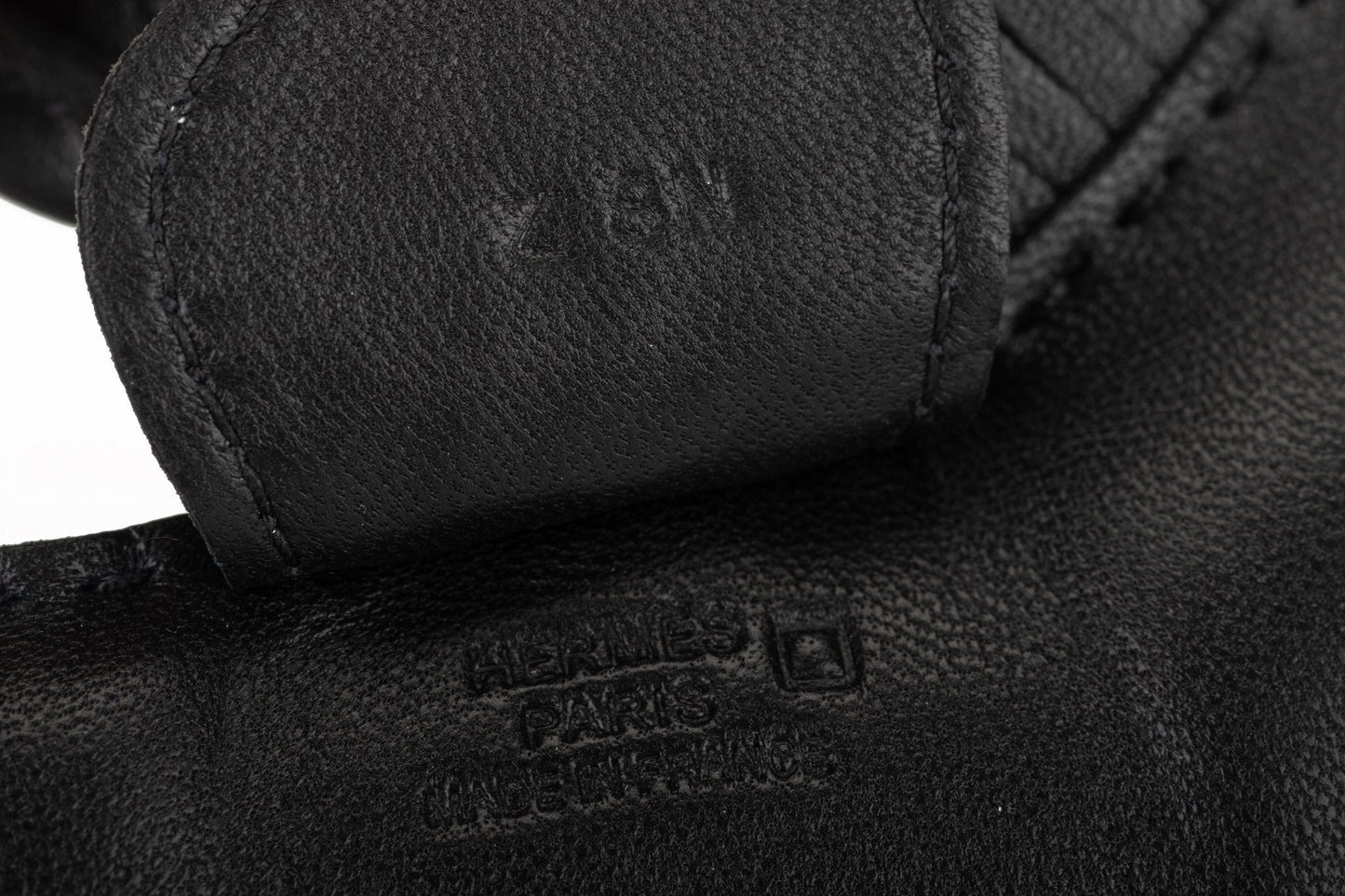 Hermes So Black Touch Croc Rodeo Charm