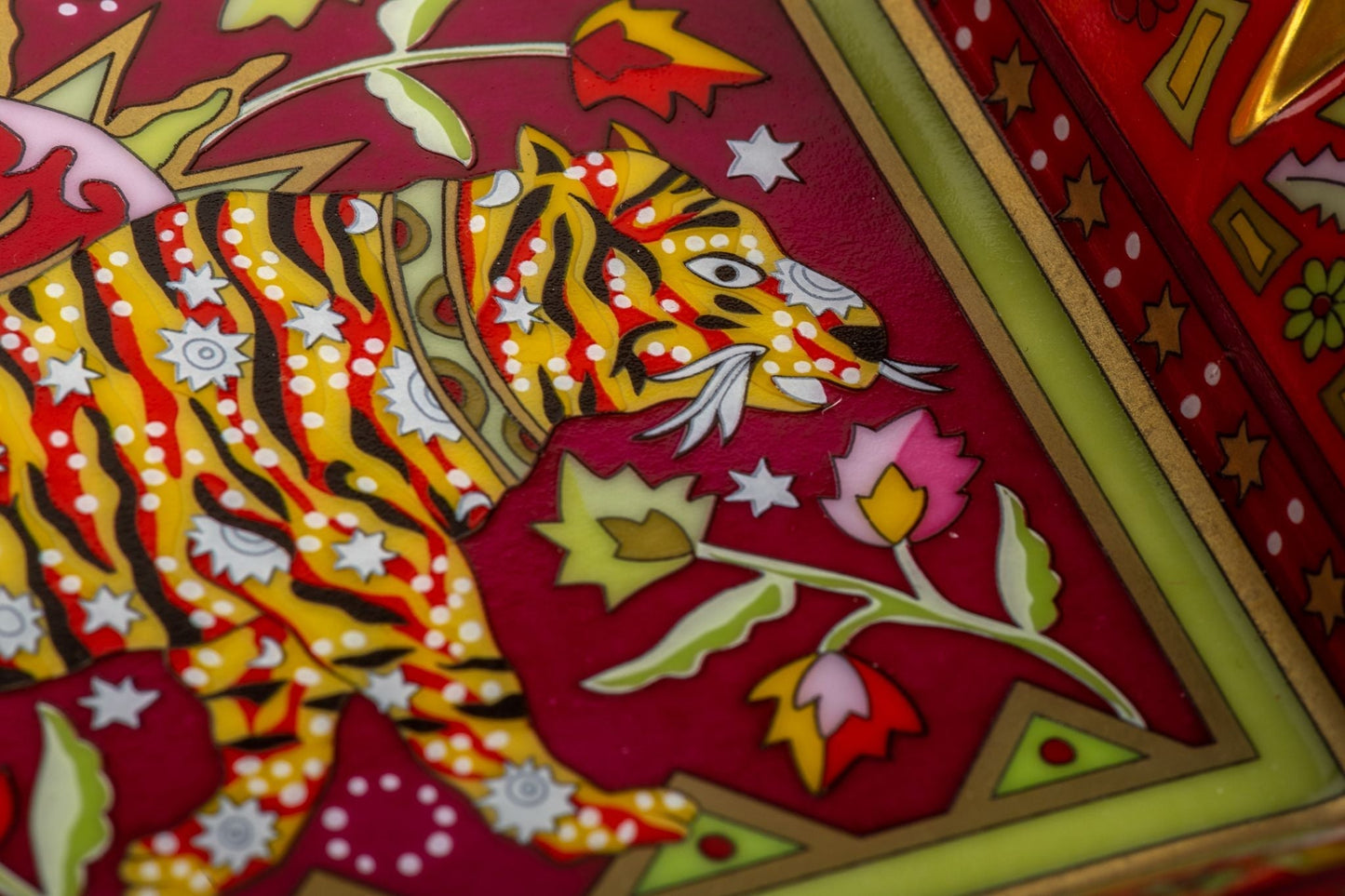 Hermes Bengal Tiger Porcelain Ashtray