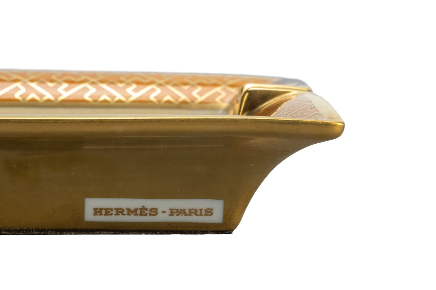 Hermes Samurai W/Horse Porcelain Ashtray