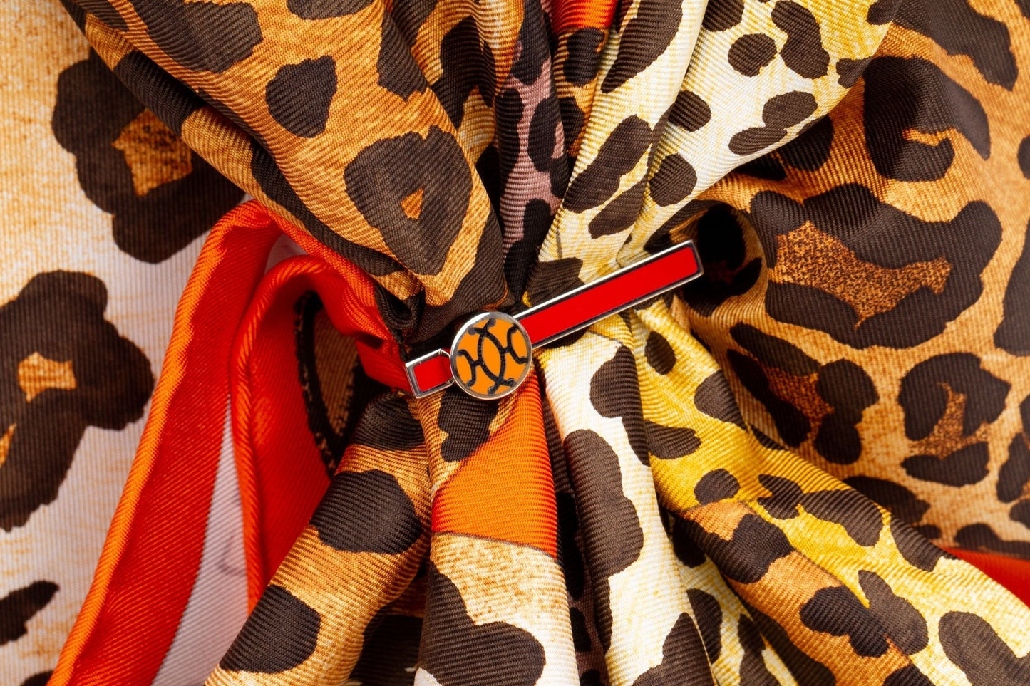 Hermes NIB Enamel Rectangular Scarf Ring