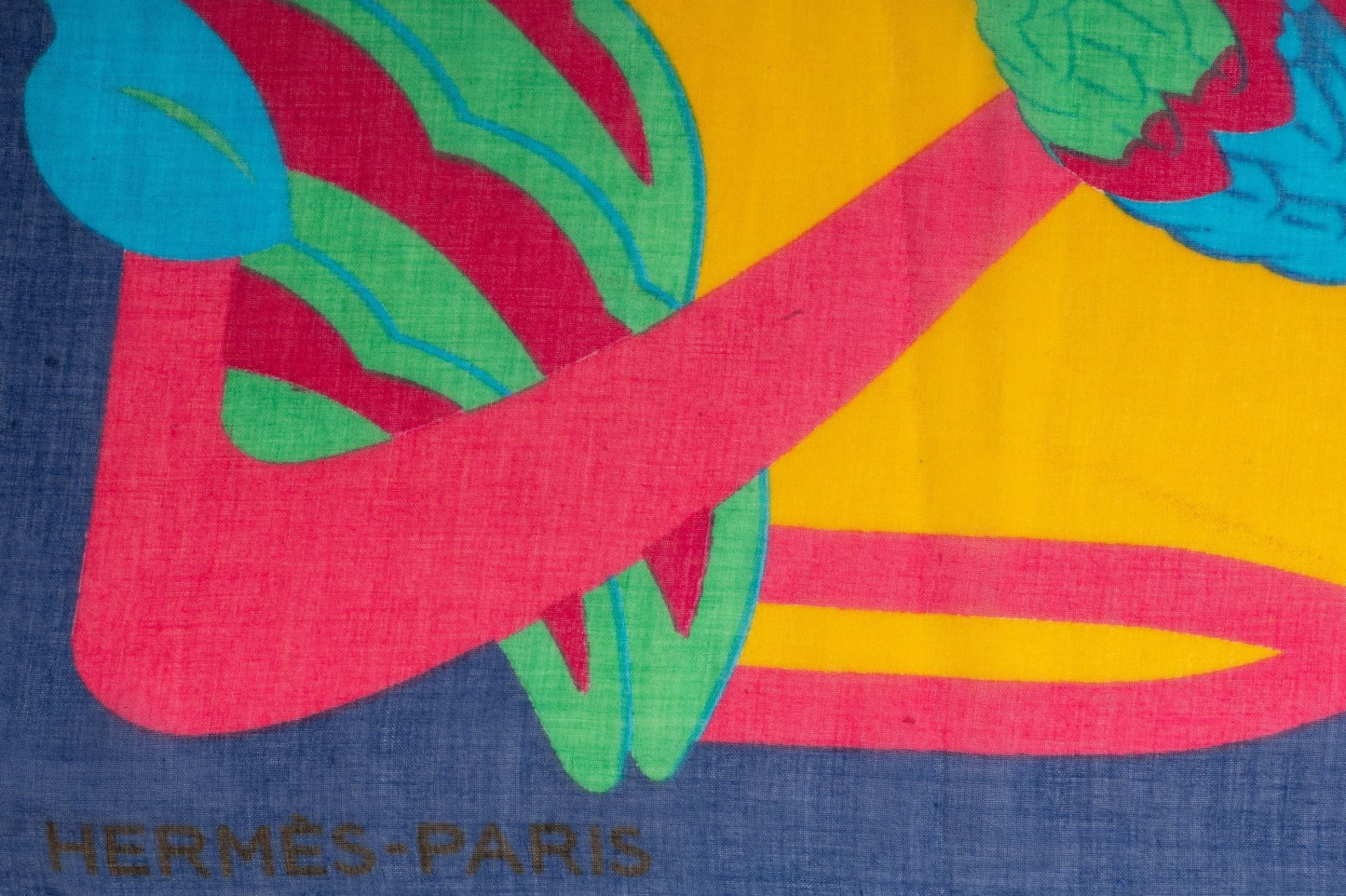 Hermes Yellow Parrots Cotton Sarong