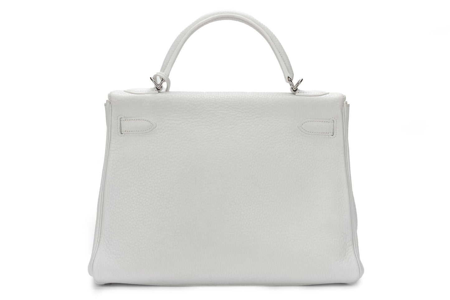 Hermes Kelly 32 Retourne White Clemence