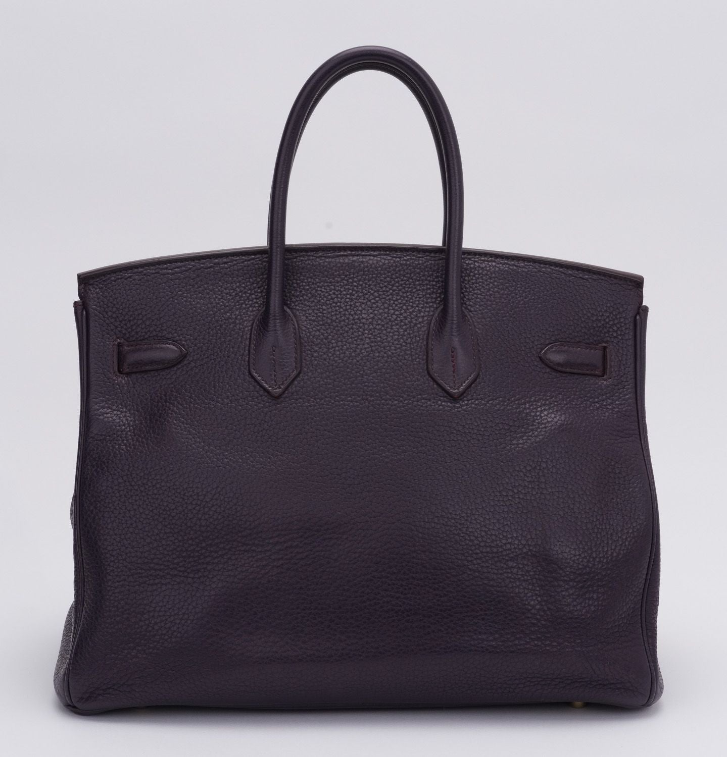 Hermes Birkin 35 Raisin Clemence Gold