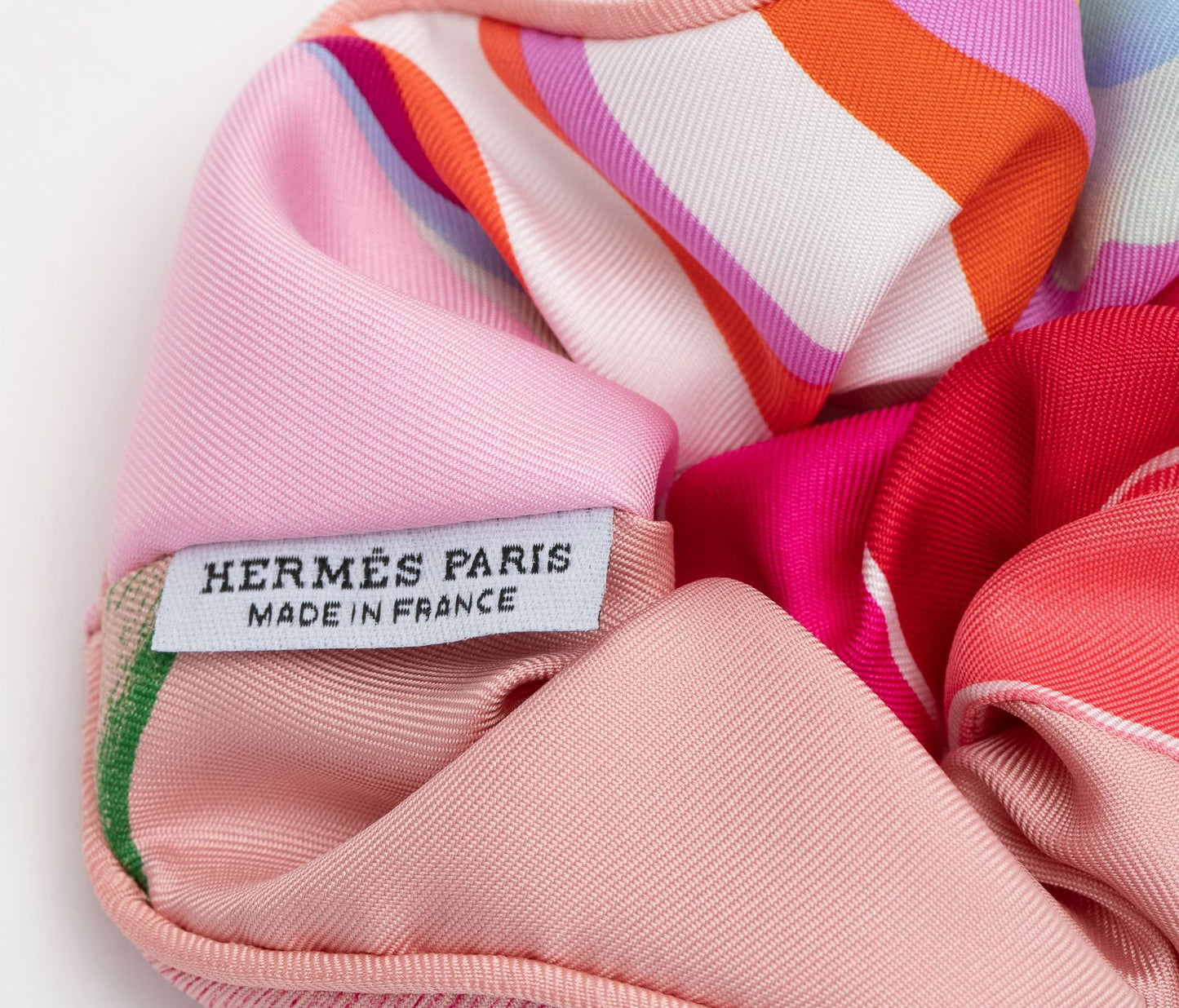 Hermes Fuchsia/Pink Silk Scrunchie BNIB