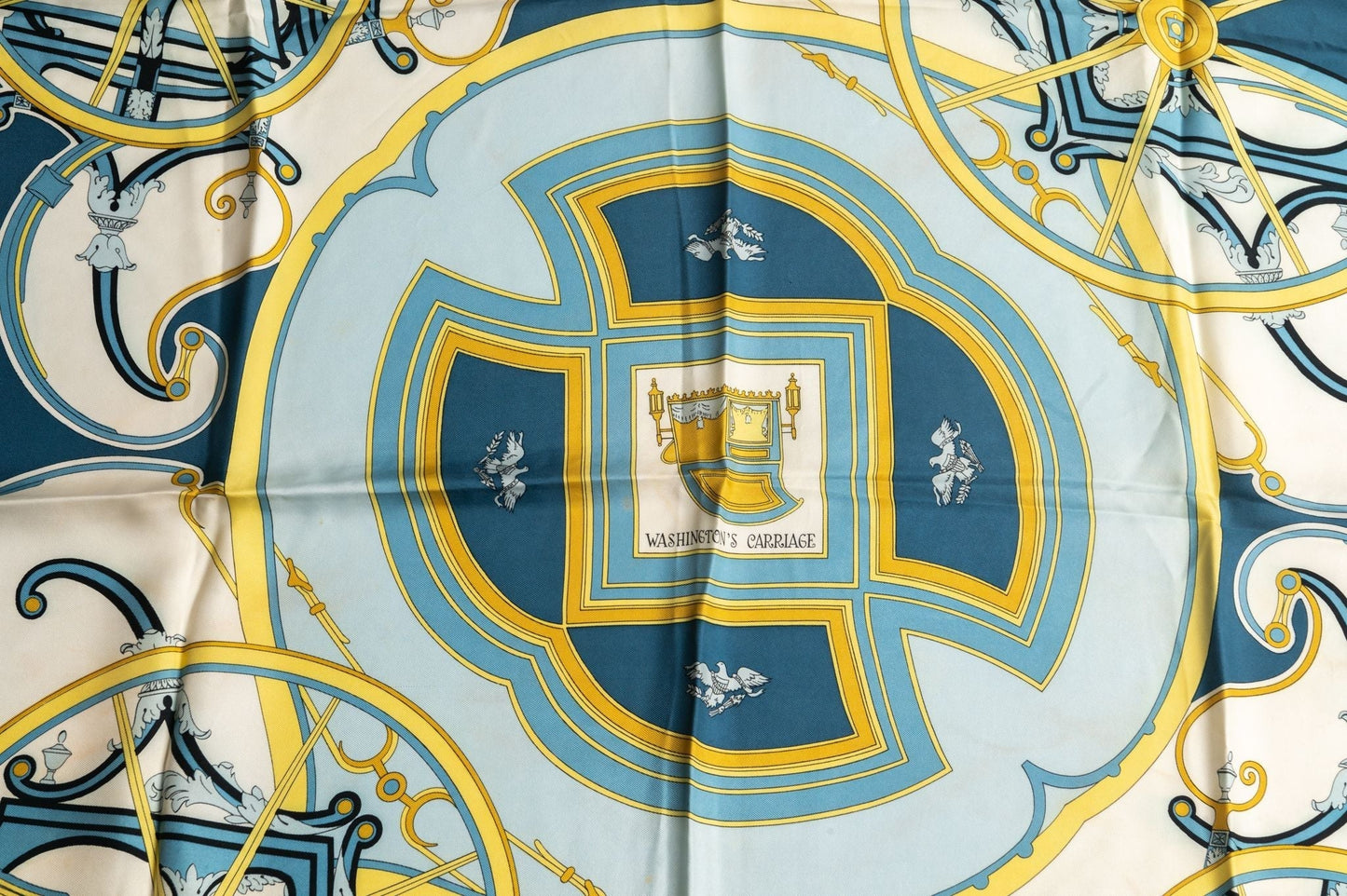 Hermes Washington's Carriage Scarf Silk