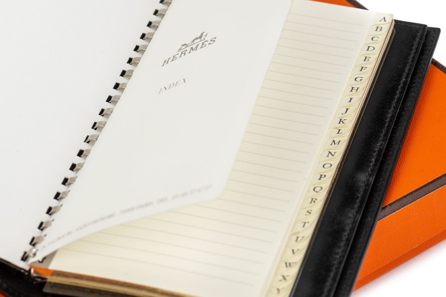 Hermes Black Box Calf Agenda With Box