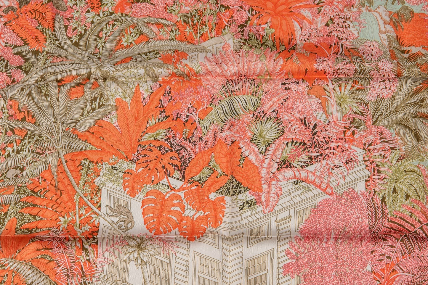 Hermes Tropical Garden Silk Scarf