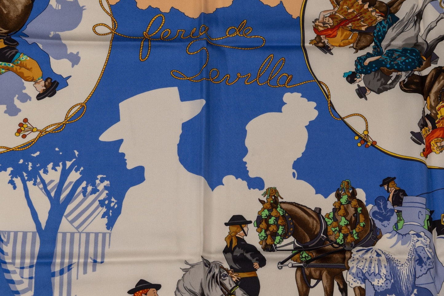 Hermes "Feria De Sevilla" Yellow Scarf