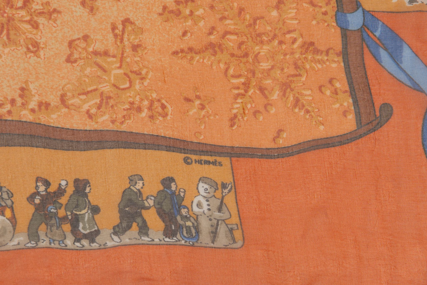 Hermes Orange Niege D'Antan Gavroche