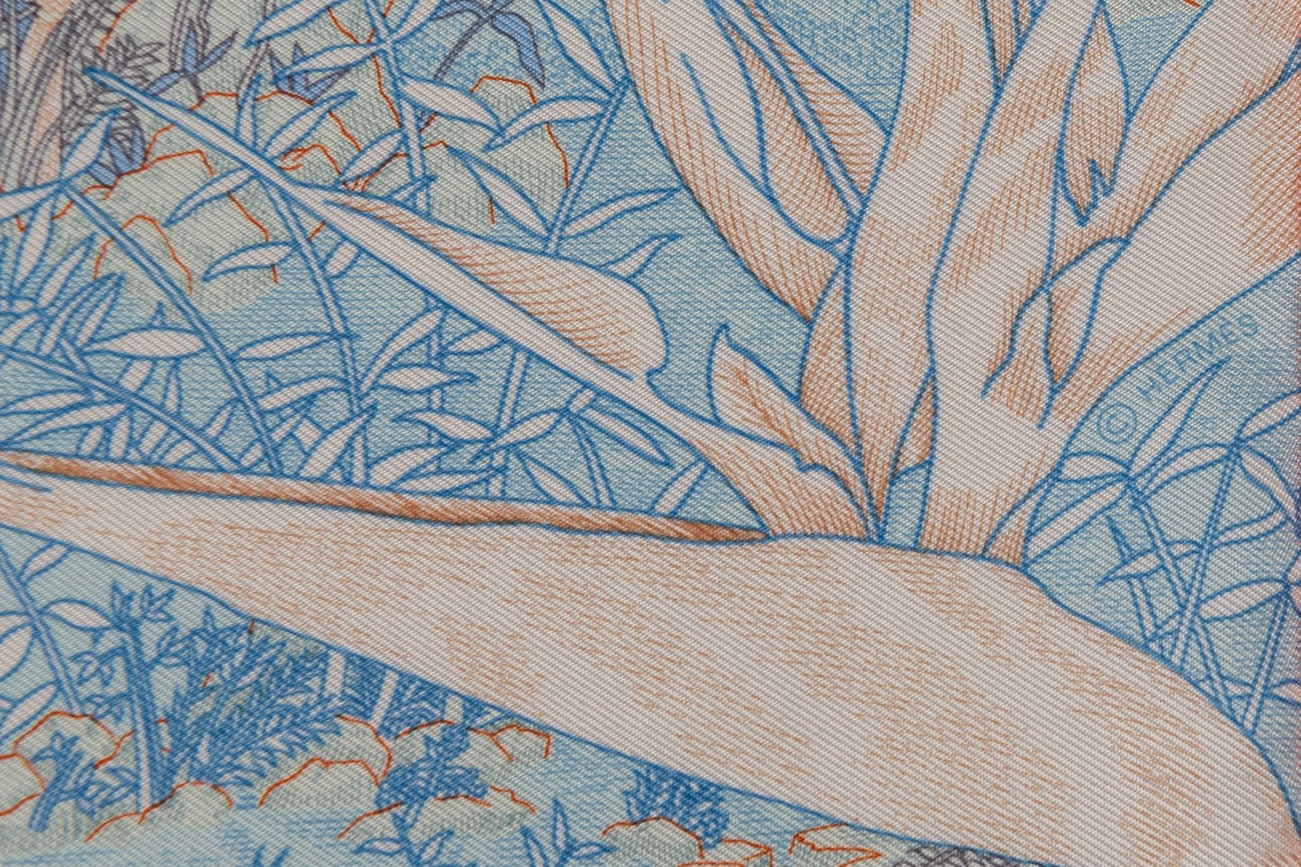 Hermes New Tropical Garden Silk Gavroche