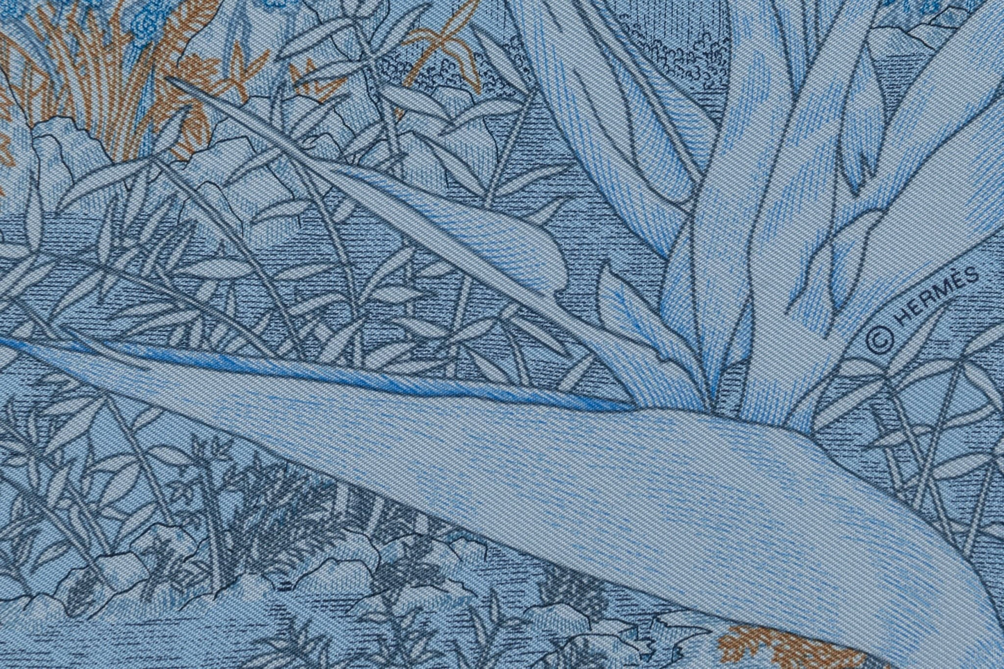 Hermes New Tropical Garden Silk Gavroche