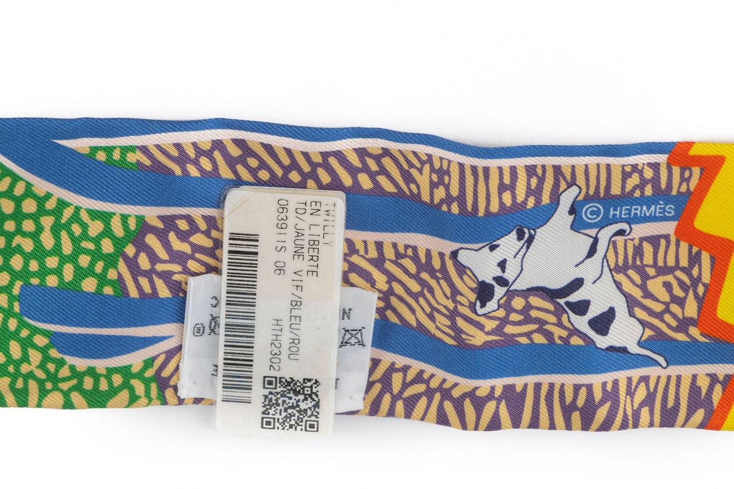 Hermes New "En Liberte'" Silk Twilly