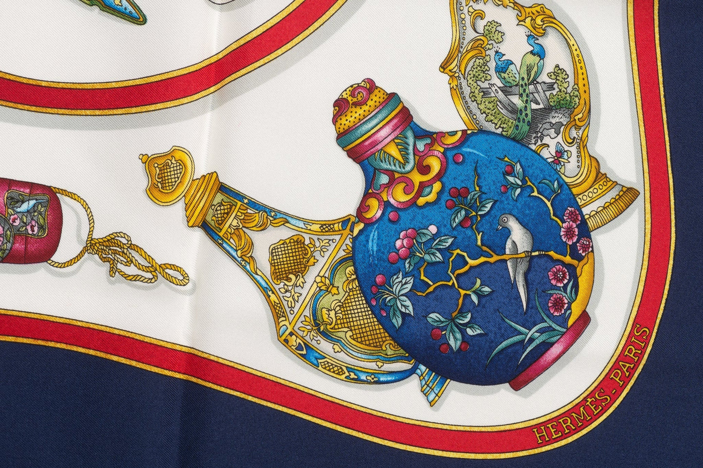 Hermes "Qu'Import Le Flacon" Silk Scarf