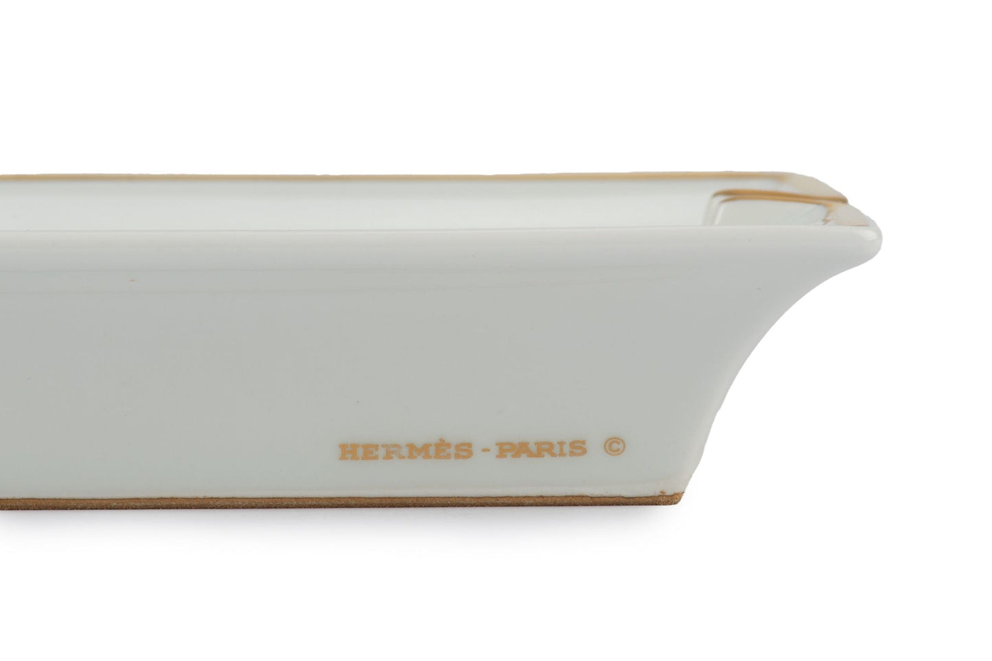 Hermes Red Saddle Horse Ashtray