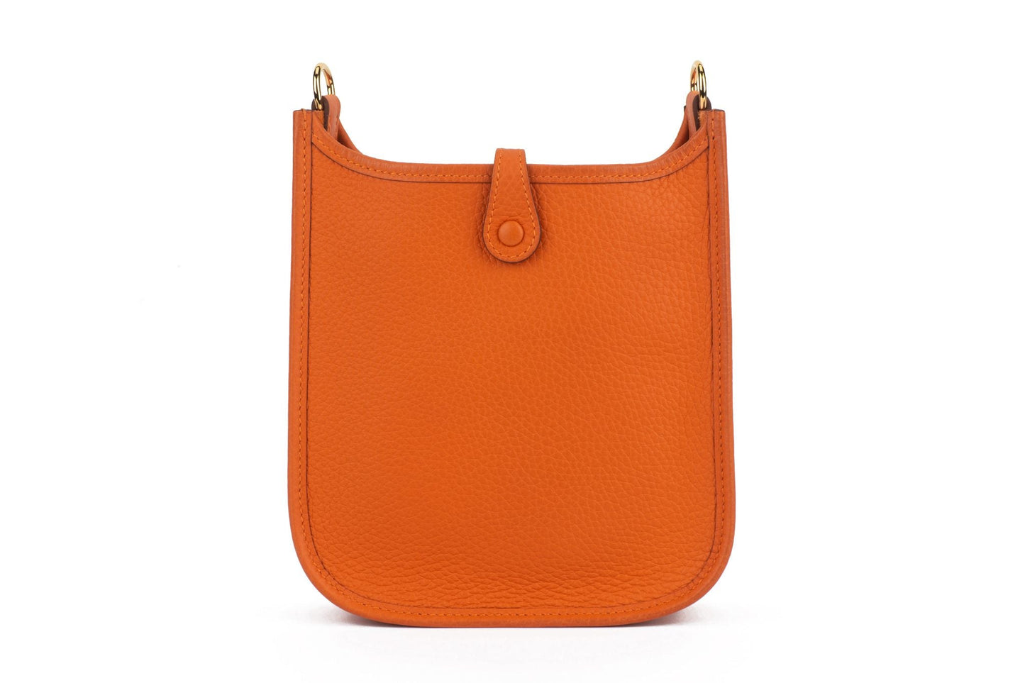 Hermes New Orange Mini Evelyne Gold