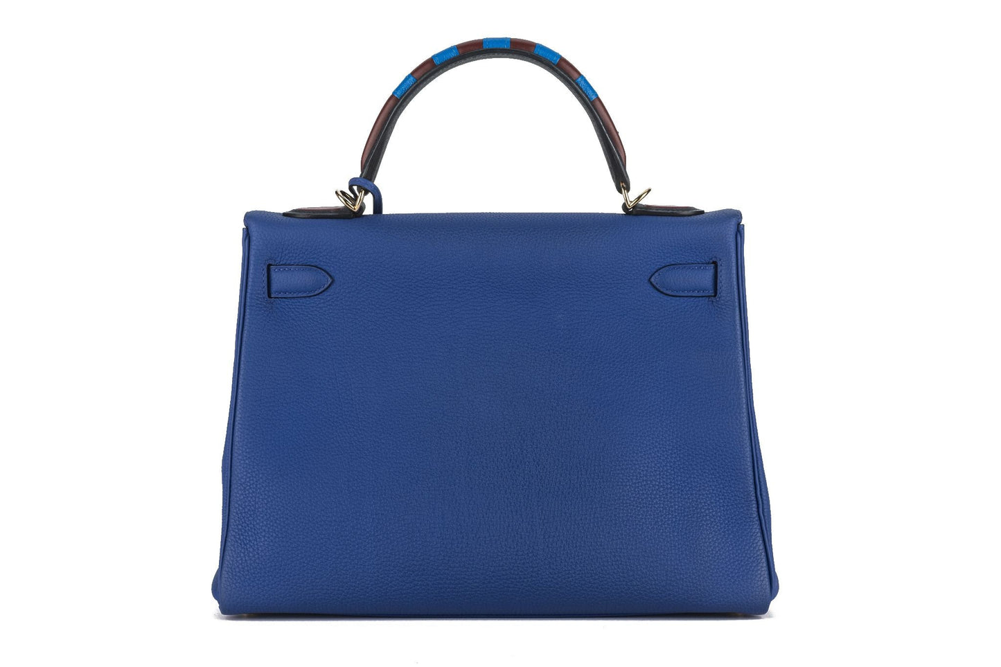 Hermes Kelly 32 Au Trot Electric Blue