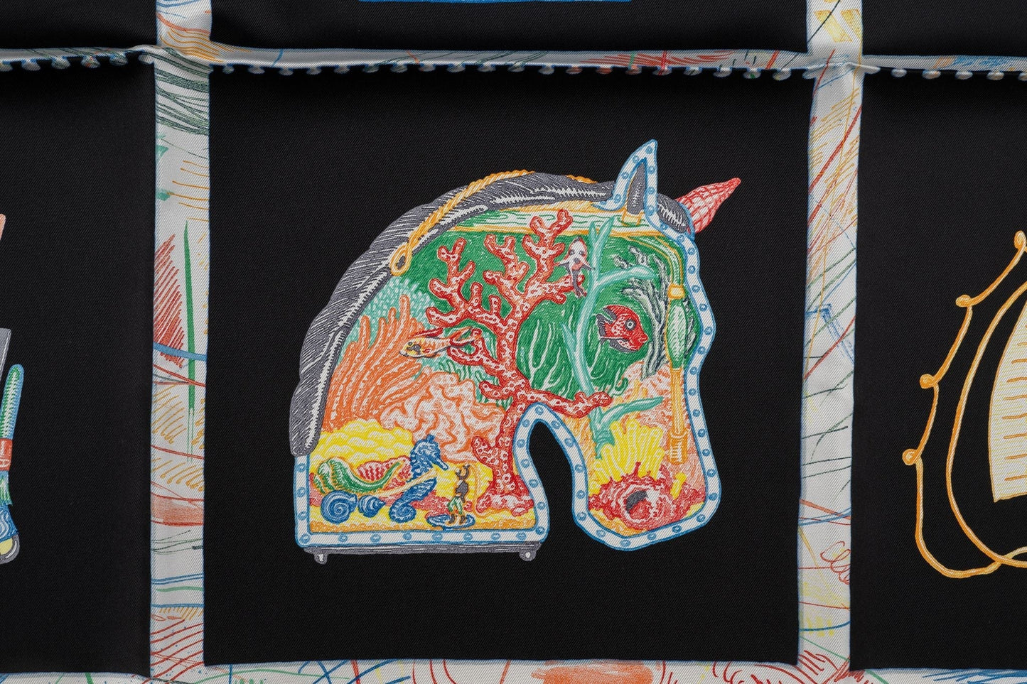 Hermes New âœChevaloscope✠Silk Scarf