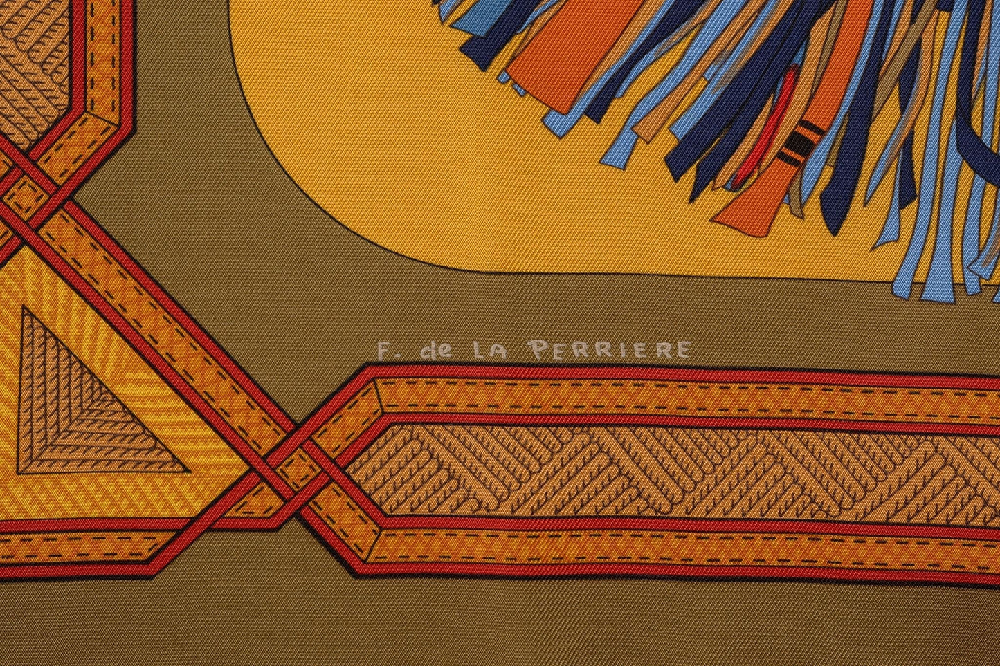 Hermes âœCuirs du Desert✠Silk Scarf