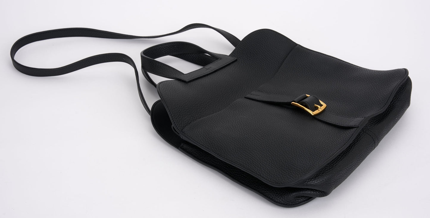 Hermes Black Togo Halzan 31 Caban
