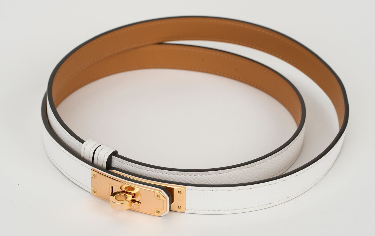 Hermes New Kelly 18 White Rose Gold