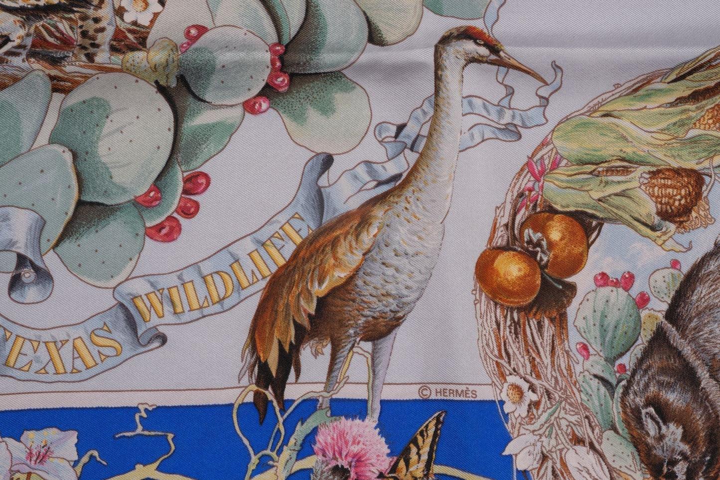 Hermes "Faune et Flore du Texas" Scarf
