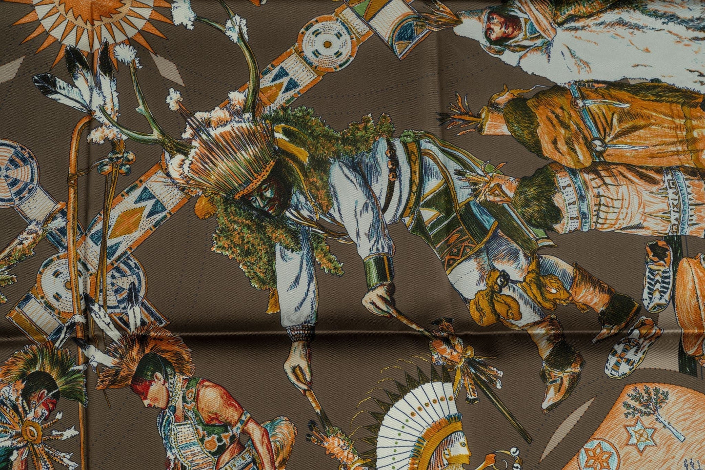 Hermes "Les Danses Des Indiens" Scarf