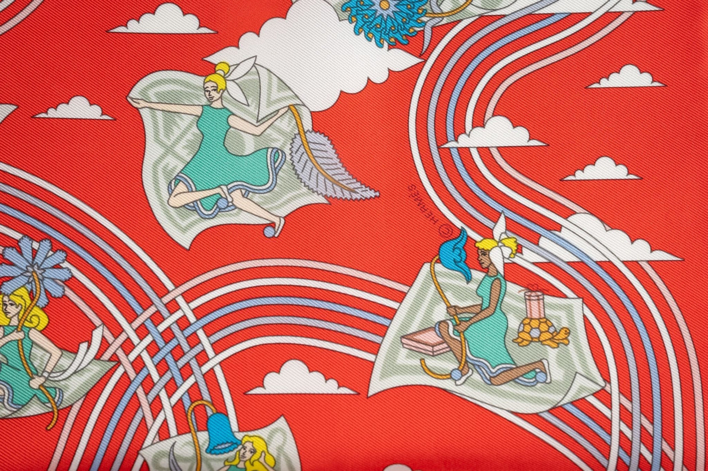 Hermes "Carres Volants" Silk Scarf 70