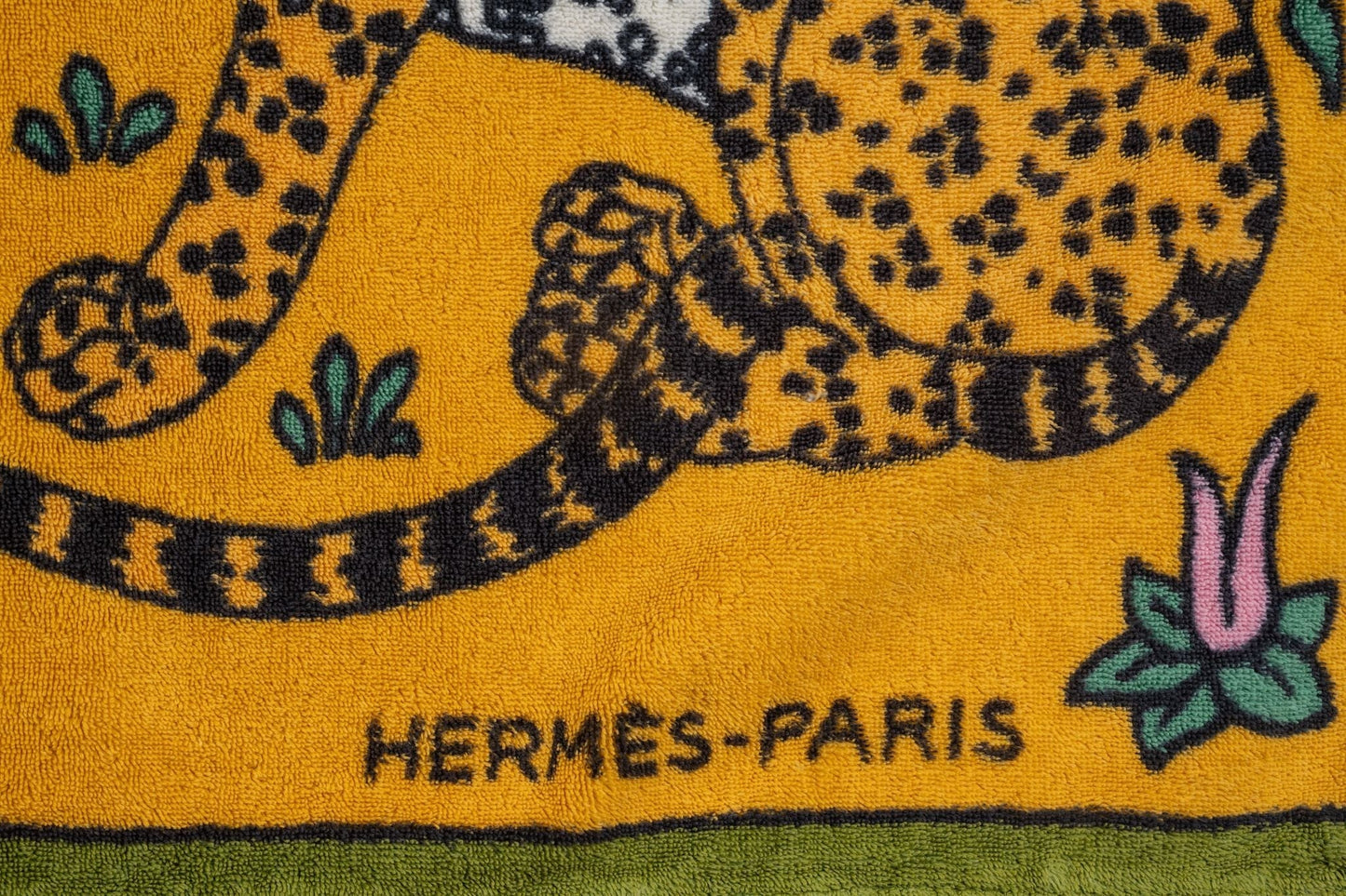Hermes Leopard Beach Towel