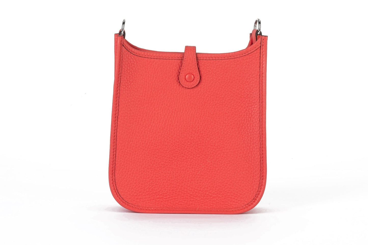 Hermes New Rouge Pivoine Mini Evelyne