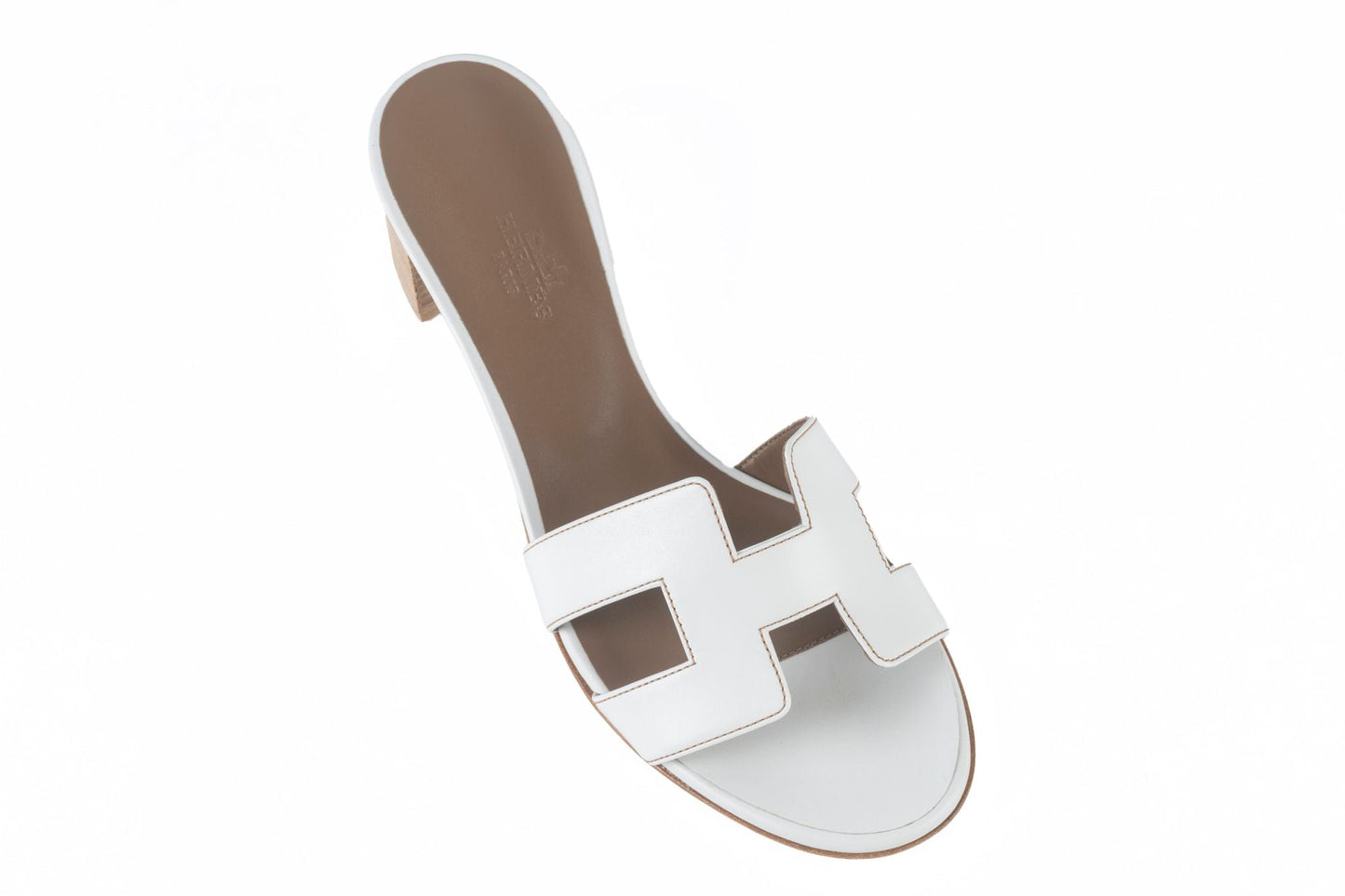 Hermes NIB Oasis Sandal White 37.5