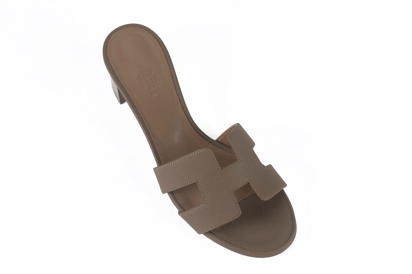 Hermes New Oasis Sandal Epsom Etoupe 37