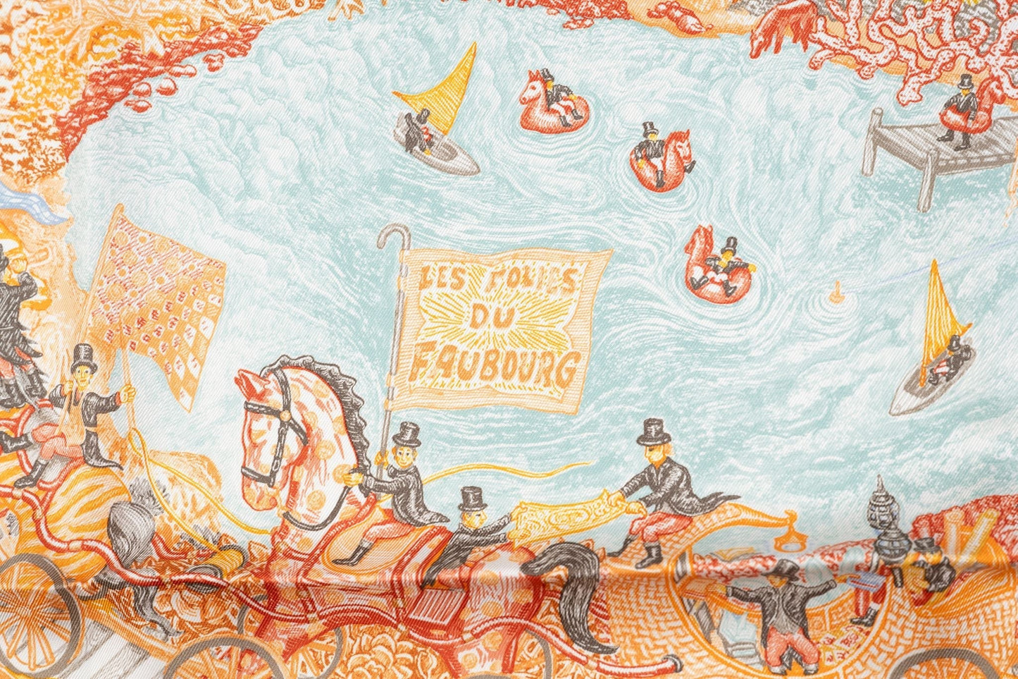 Hermes "Les Folies du Faubourg" Scarf NB