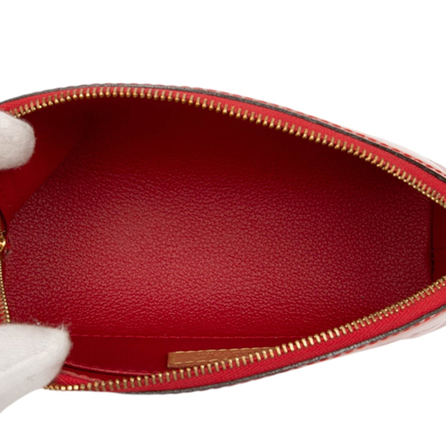 Red Louis Vuitton Monogram Vernis Cosmetic Pouch