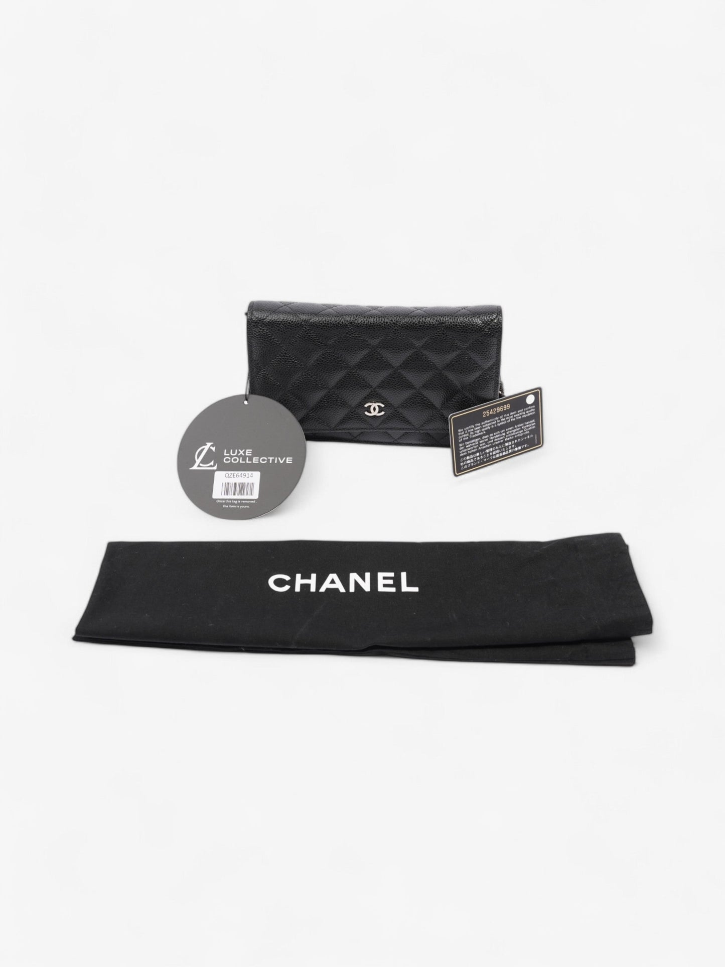 Chanel Wallet On Chain Black Caviar Leather