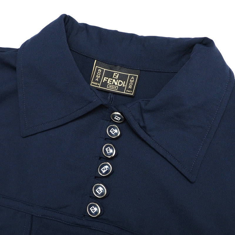 FENDI one piece Jersey Navy Women 42