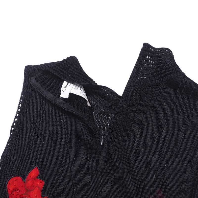 Christian Dior knit 2H13055162 100% rayon% Black / red Women 40