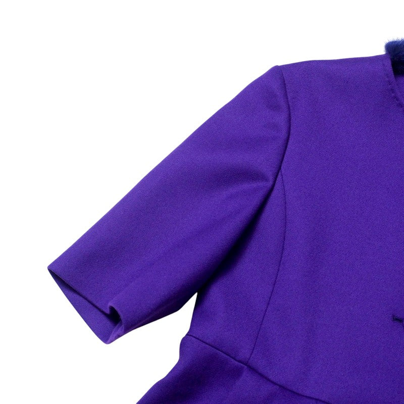 FENDI coat FF5479 ZKF wool purple Women 40