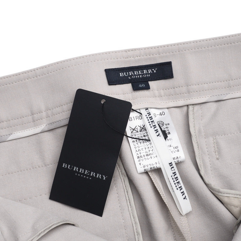 BURBERRY Cropped pants B1R03-148-40 62% polyester, 32% rayon, 6% polyurethane beige Women 40